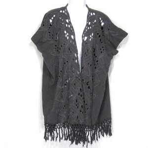 4 LOVE AND LIBERTY ⚜ WOMEN'S GREY COTTON FASHION TOP BY JOHNNY WAS